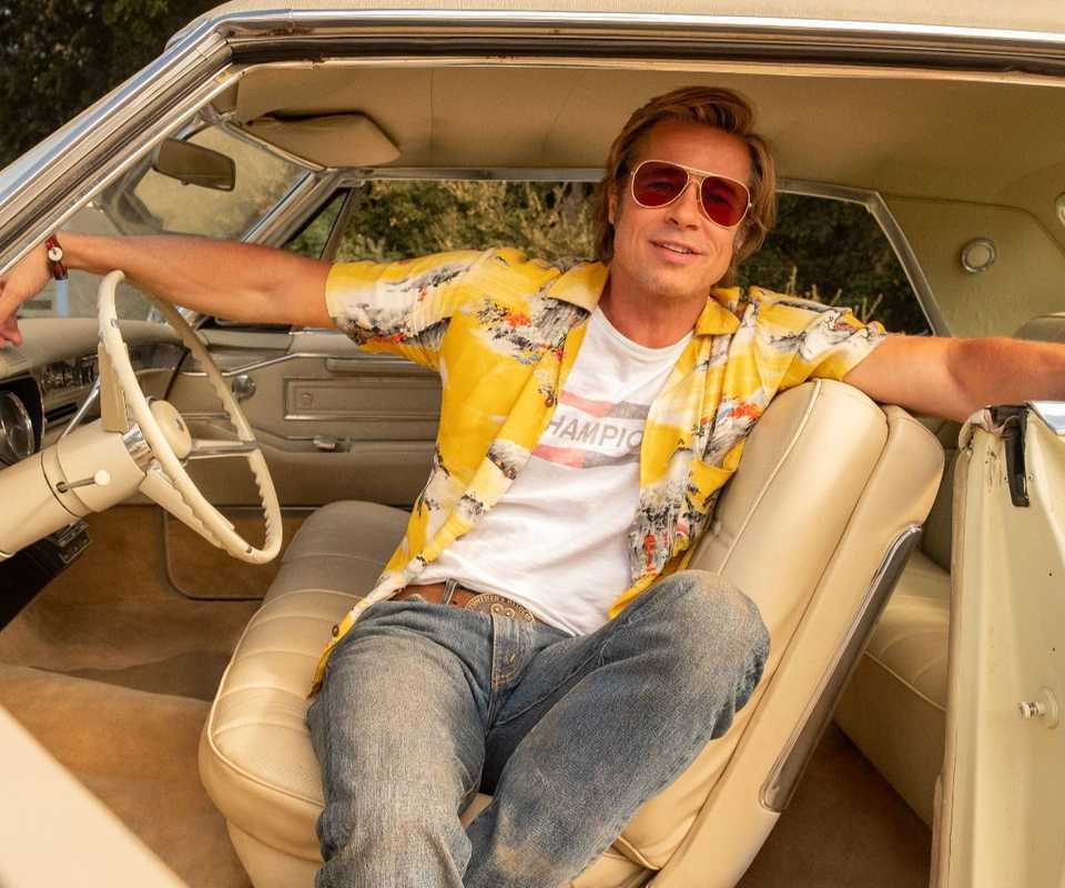 Brad Pitt as Cliff Booth in Once Upon a Time in Hollywood.