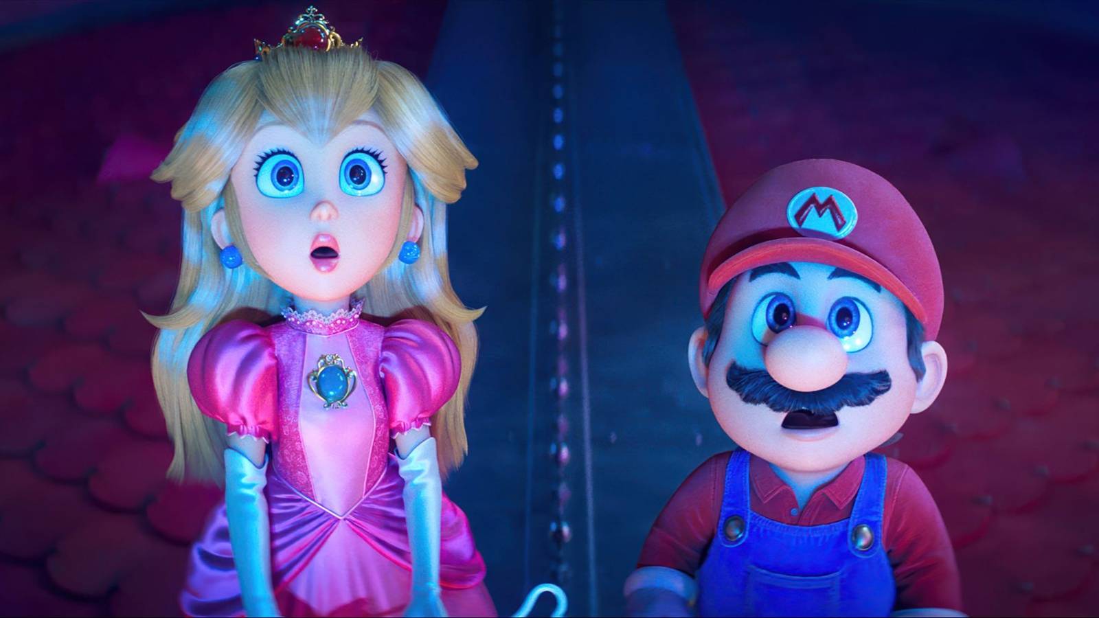 Anya Taylor-Joy as Peach and Chris Pratt as Mario in 'The Super Mario Galaxy Movie'