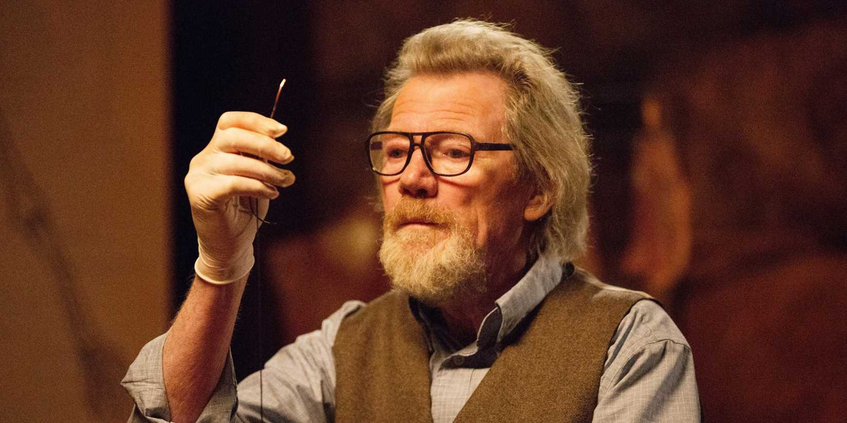 Michael Parks holding up a needle in Tusk