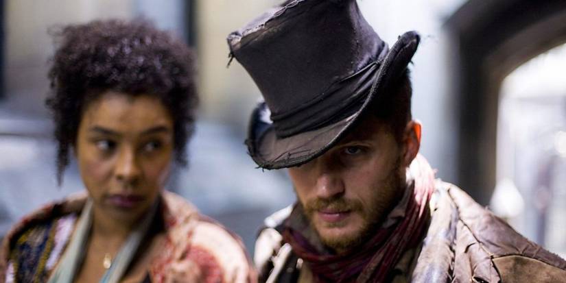 Tom Hardy sebagai Bill Sikes dalam miniseri BBC 'Oliver Twist'