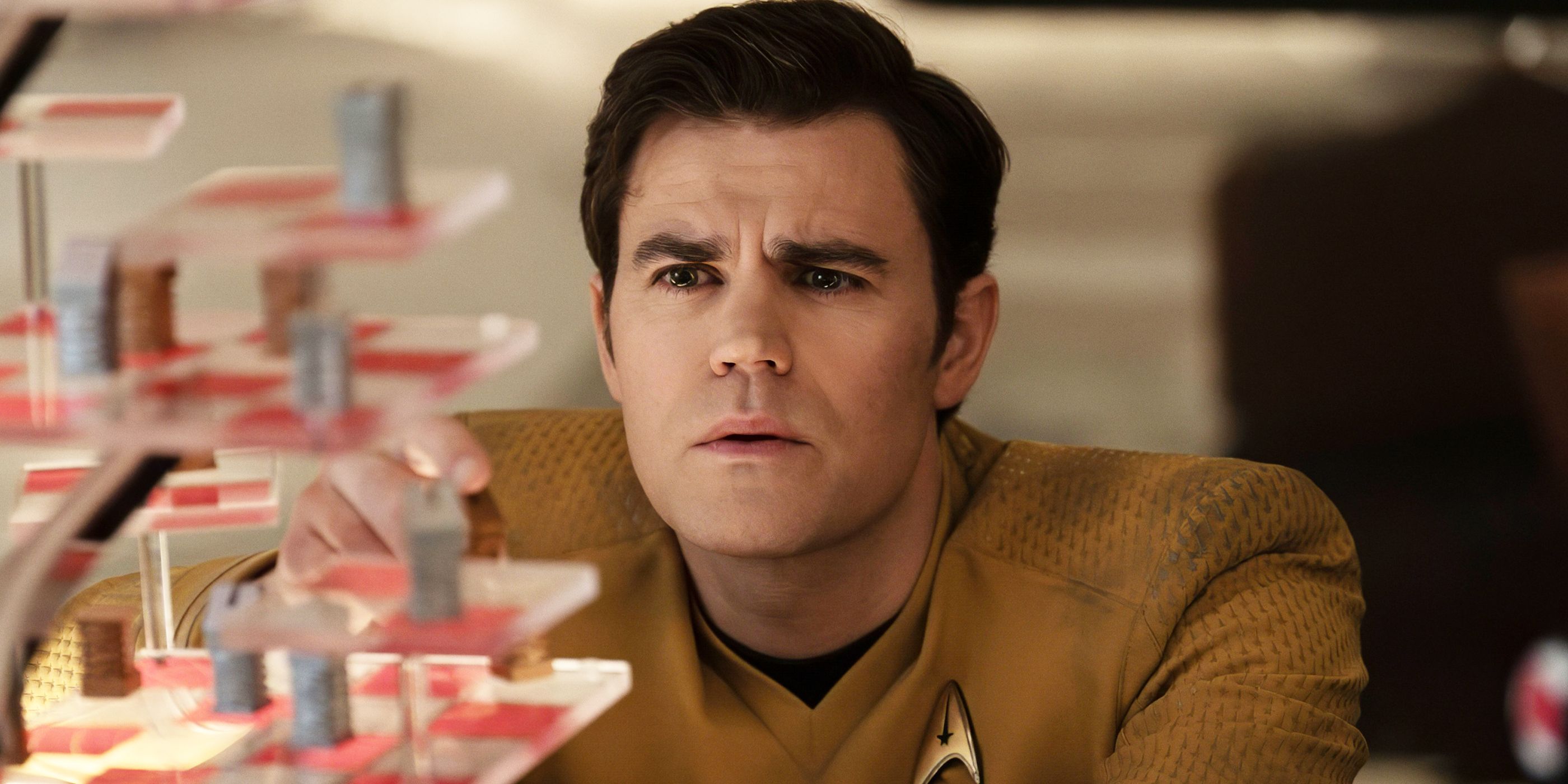 Paul Wesley as James Kirk on Star Trek: Strange New Worlds.