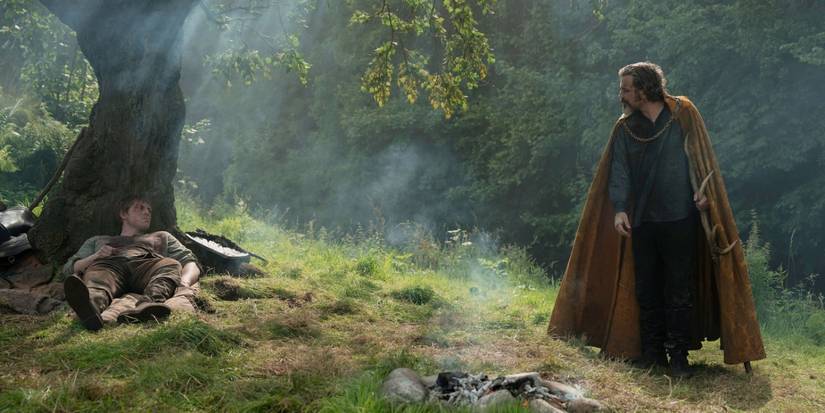 Lyonel Baratheon (Daniel Ings) visits an injured Dunk (Peter Claffey) in A Knight of the Seven Kingdoms​​​​​​​ 