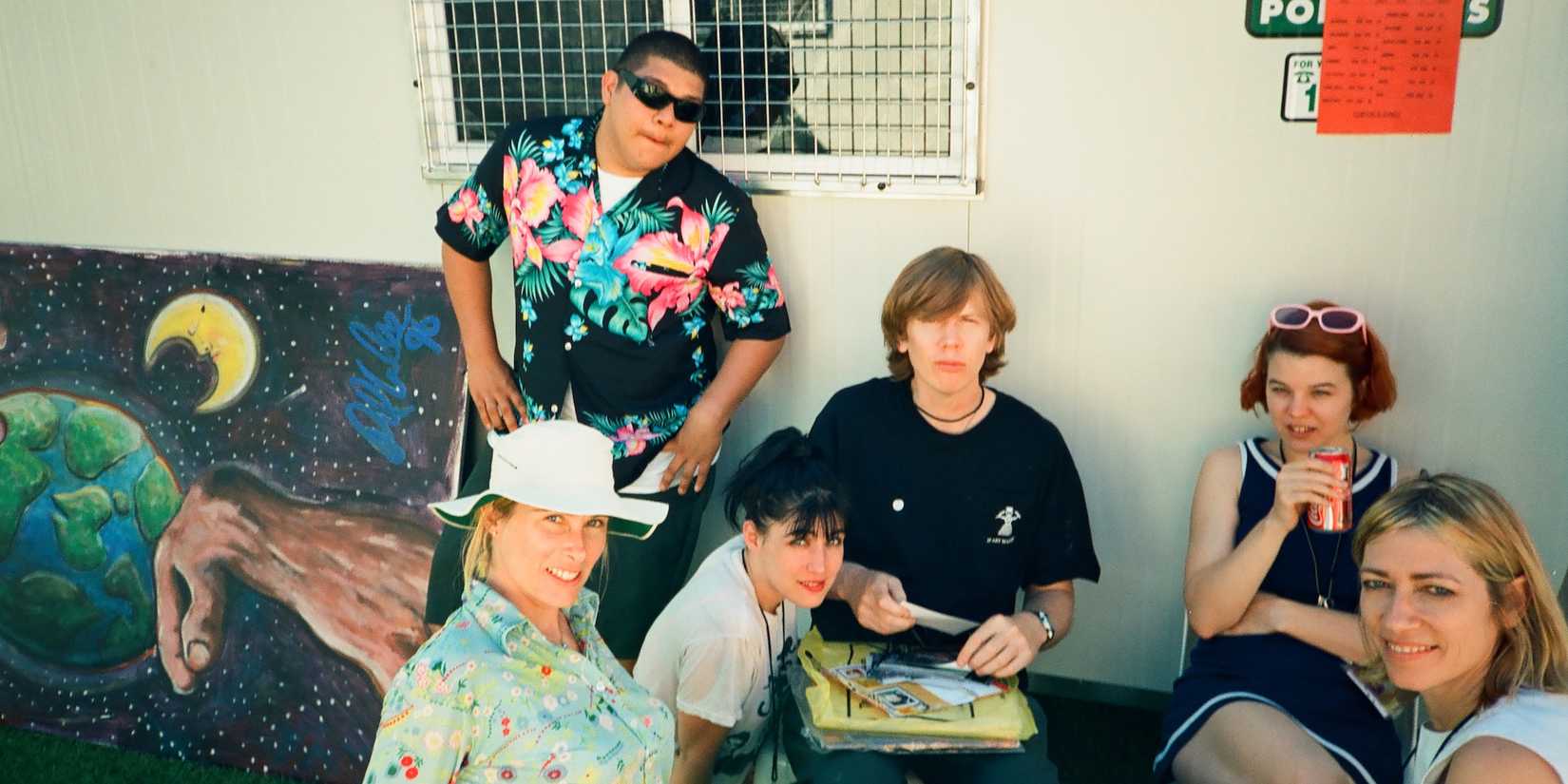 Tamra Davis, Kathleen Hanna, Thurston Moore, and Kim Gordon in The Best Summer