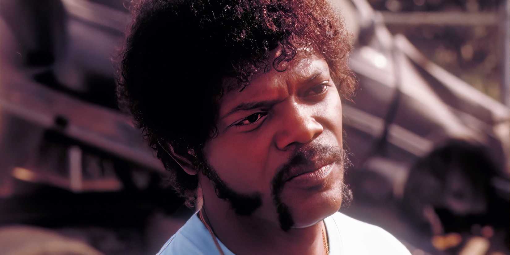 Close-up of Jules Winnfield in Pulp Fiction