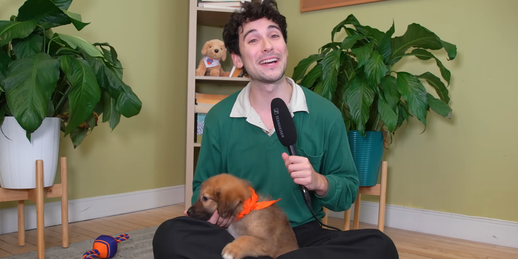 Julian Shapiro-Barnum in an episode of his digital show Recess Therapy on YouTube