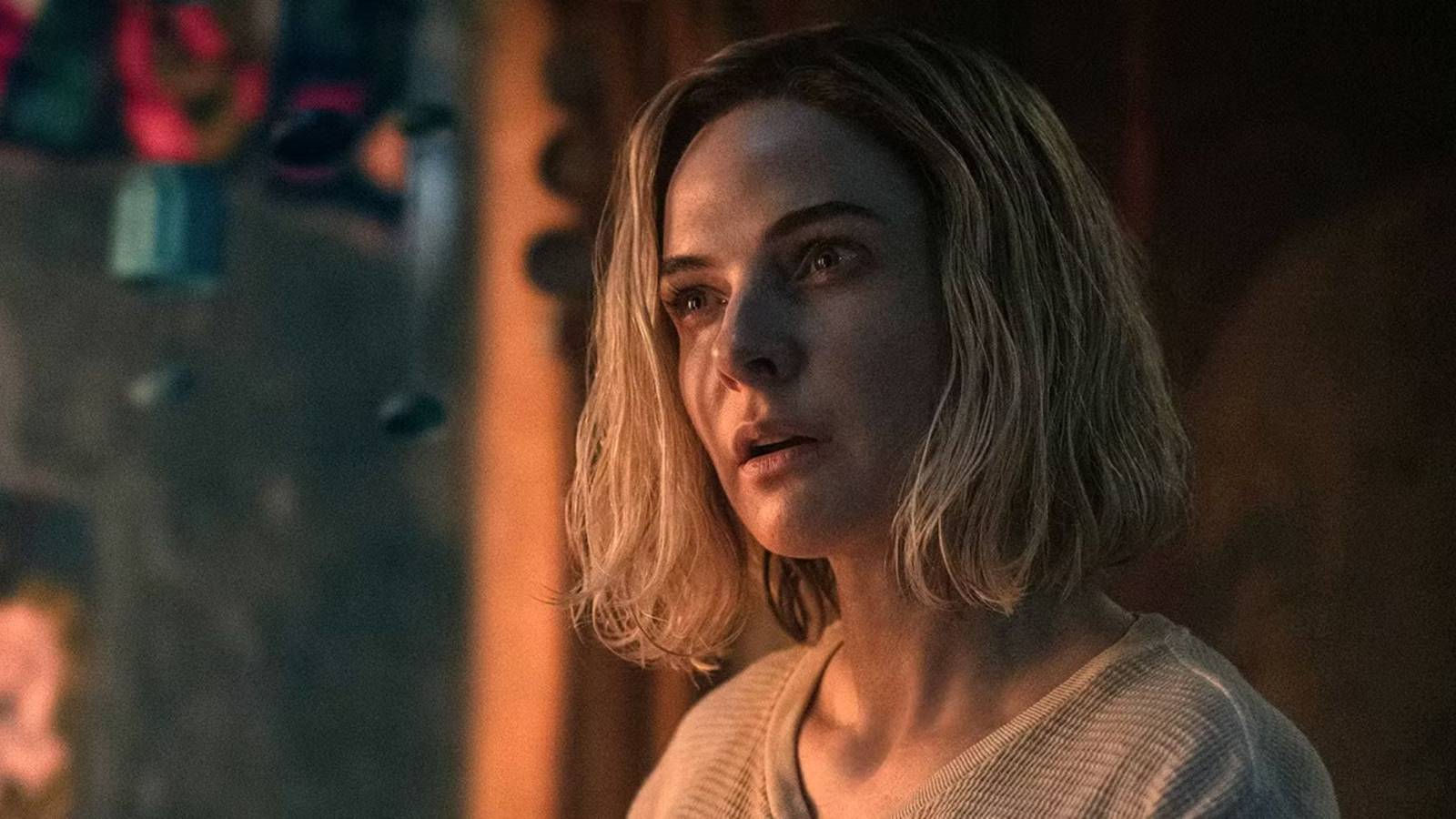 Juliette Nichols squints at someone off camera in 'Silo'