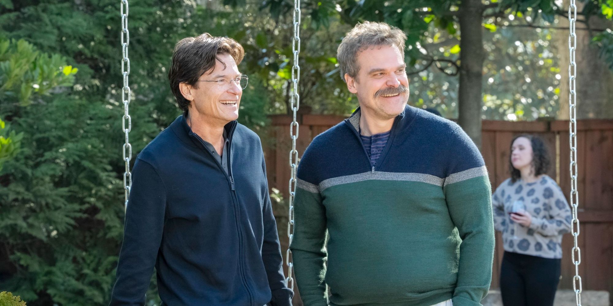 Jason Bateman and David Harbour in 'DTF St. Louis'