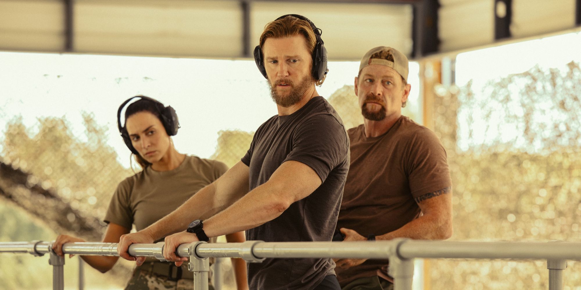 Genesis Rodriguez, Thad Luckinbill, Max Martini in 'Lioness' Season 2