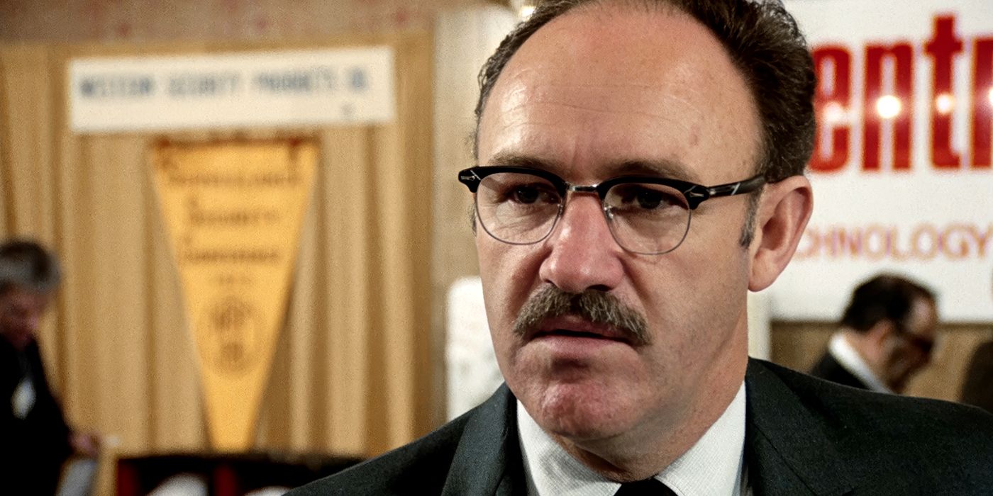 Gene Hackman looking intently in The Conversation