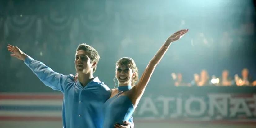 Ross Thomas as Alex Harrison and Christy Carlson Romano as Jackie Dorsey in 'The Cutting Edge: Going for Gold.'