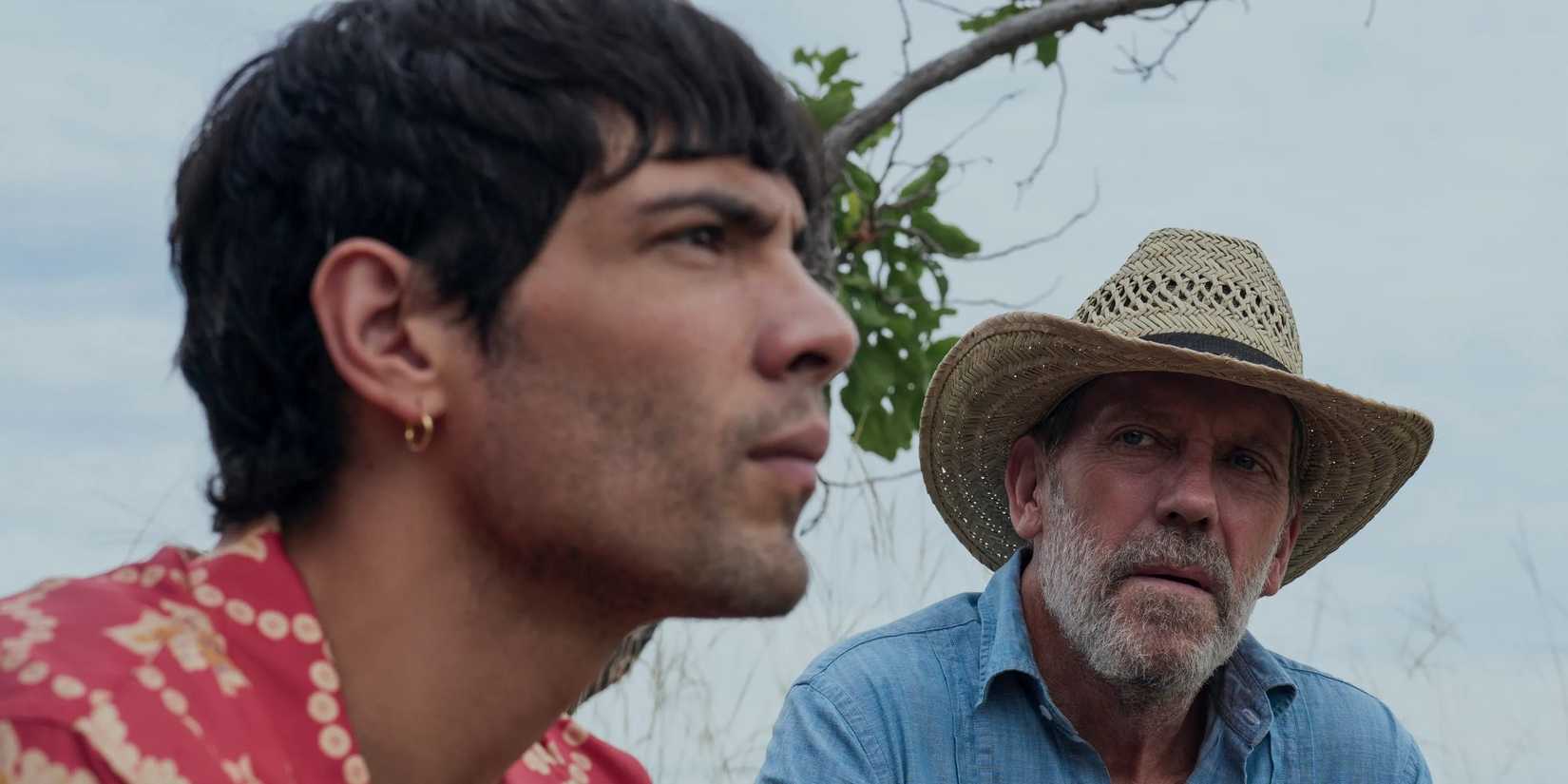 Diego Calva and Hugh Laurie together in 'The Night Manager' Season 2.