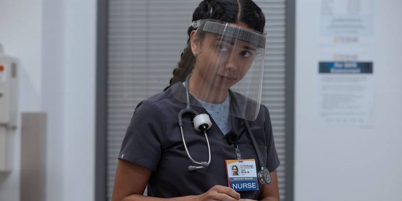 Emma Nolan (Laetitia Hollard) on 'The Pitt'