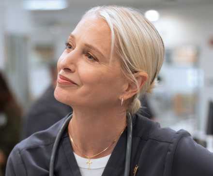 Katherine LaNasa in The Pitt Season 2