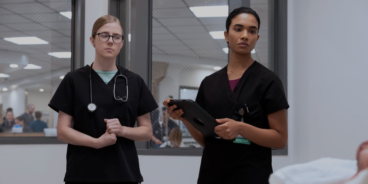 Melissa King (Taylor Dearden) and Samira Mohan (Supriya Ganesh) on 'The Pitt'