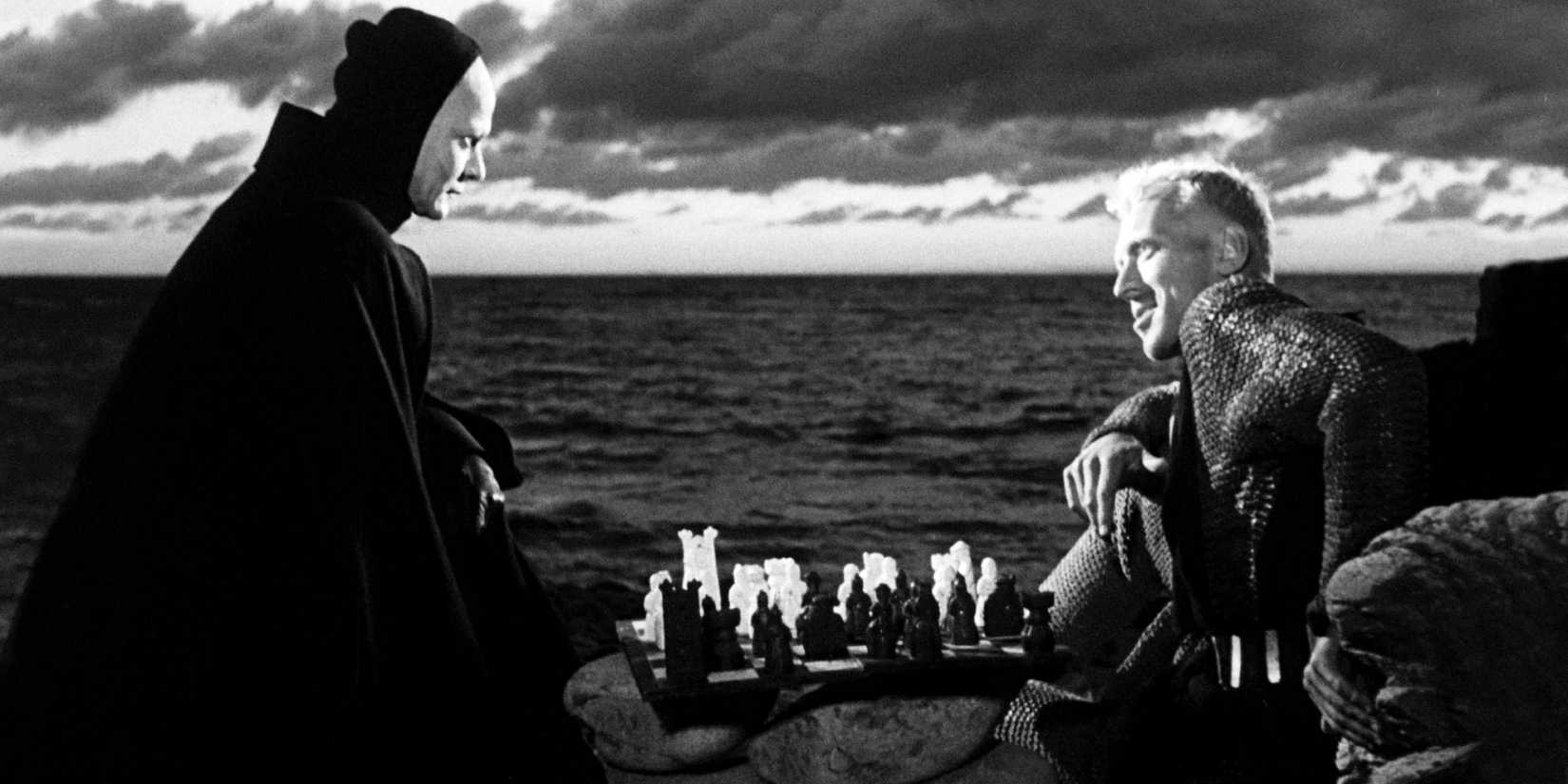 Death and a Knight playing chess in The Seventh Seal