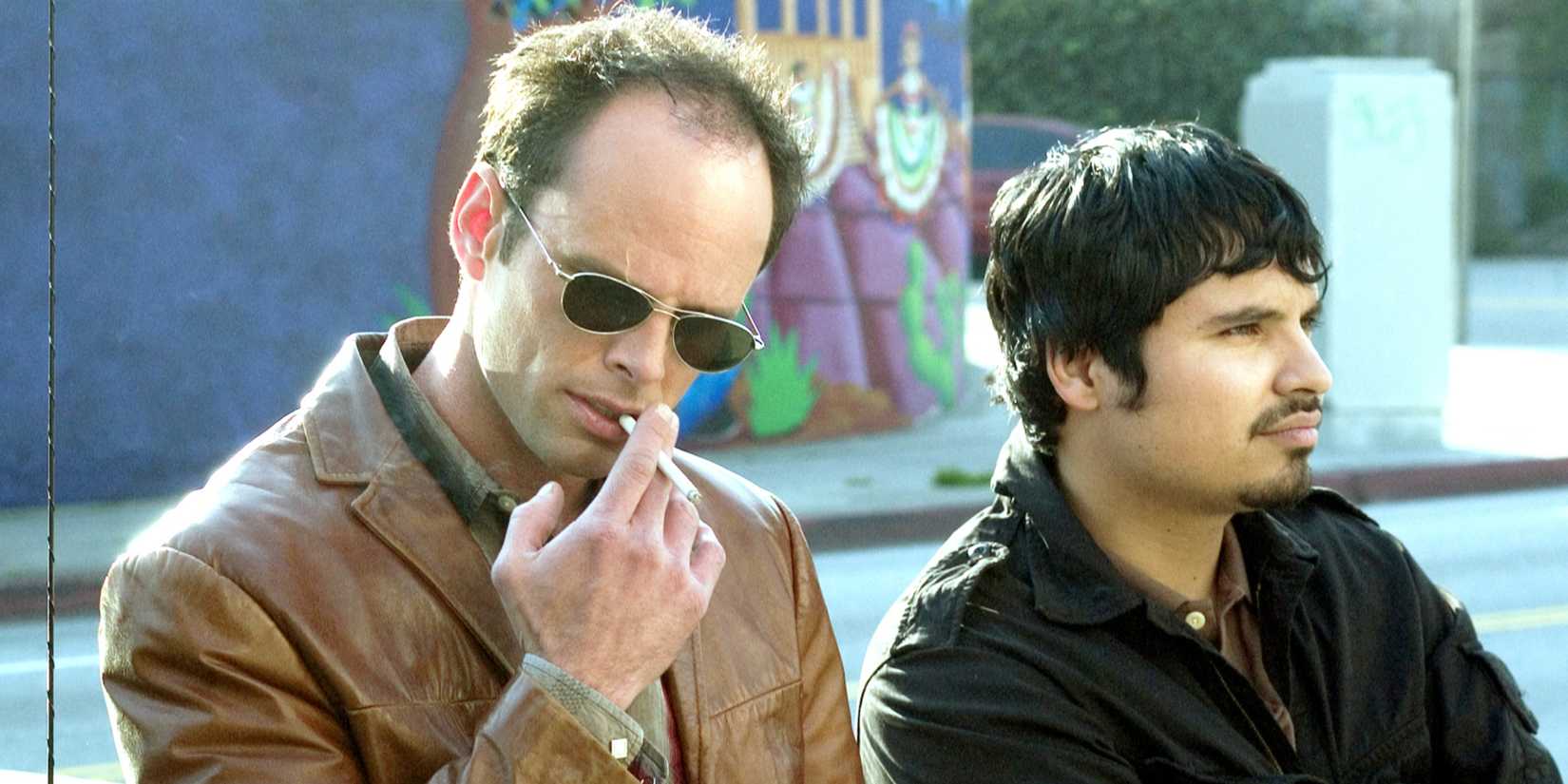 Walton Goggins and Michael Pena in The Shield