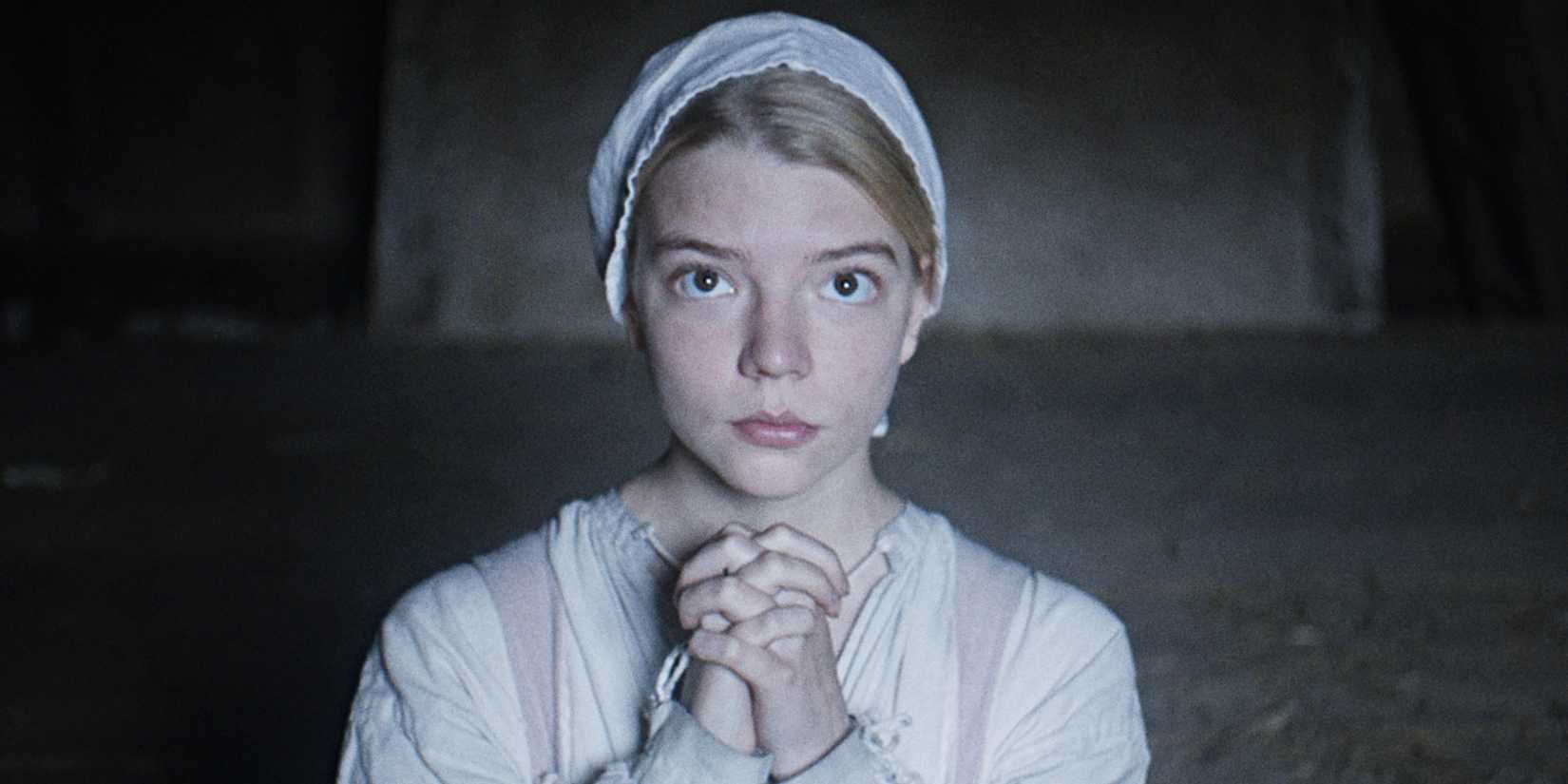 Anya Taylor-Joy praying in The Witch