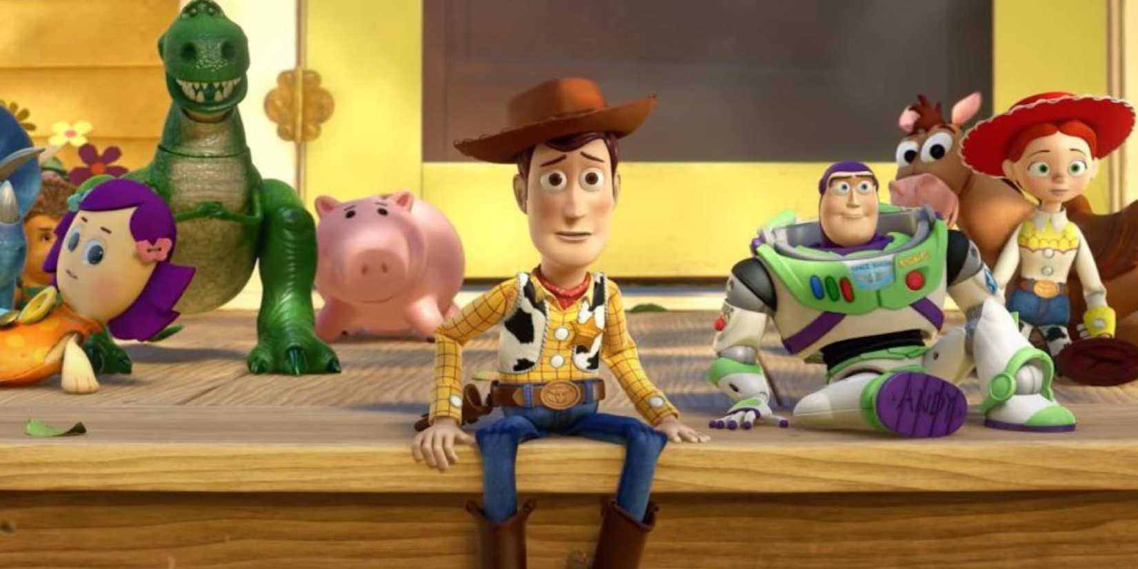 The bittersweet final scene featuring the toys in Toy Story 3 (2010)
