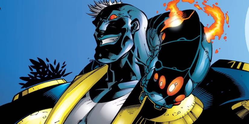 Maggott smiles in a panel of Marvel Comics.