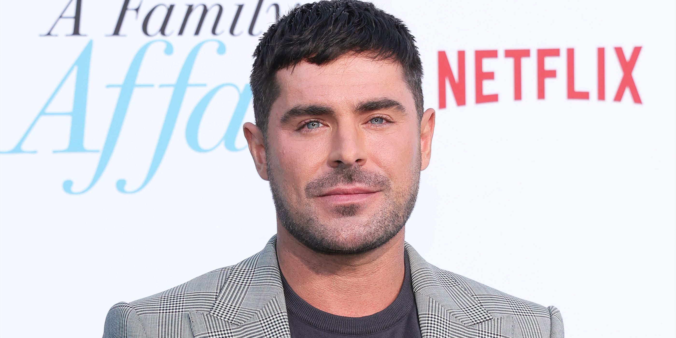 Zac Efron on the red carpet for A Family Affair