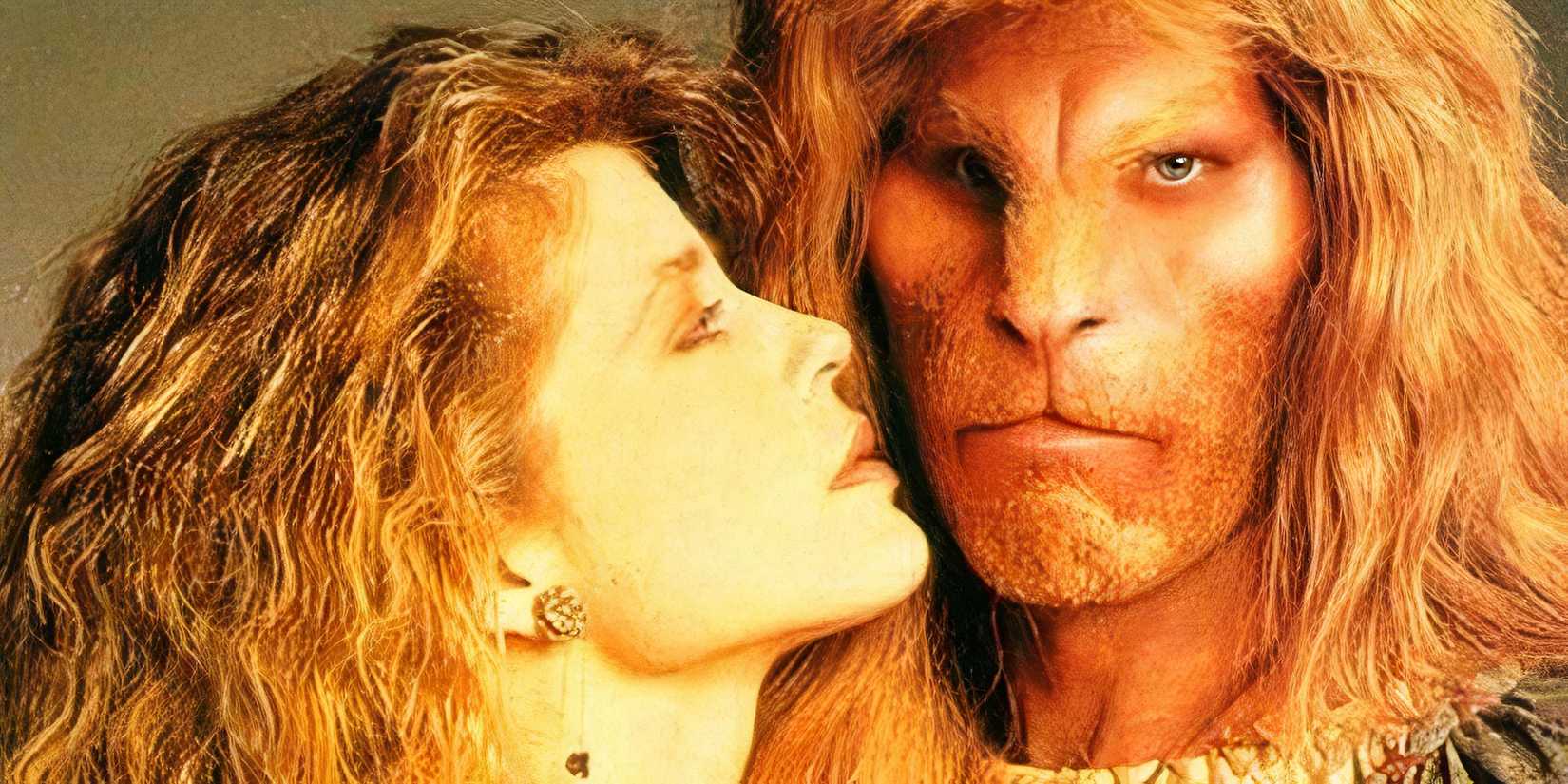 Catherine Chandler and Ron Perlman in 'beauty and the Beast'