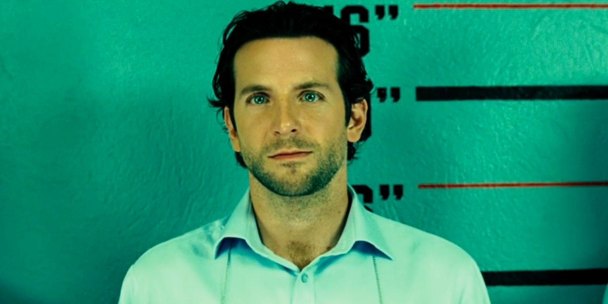 Eddie Morra (Bradley Cooper) in a suspect lineup in 'Limitless.'