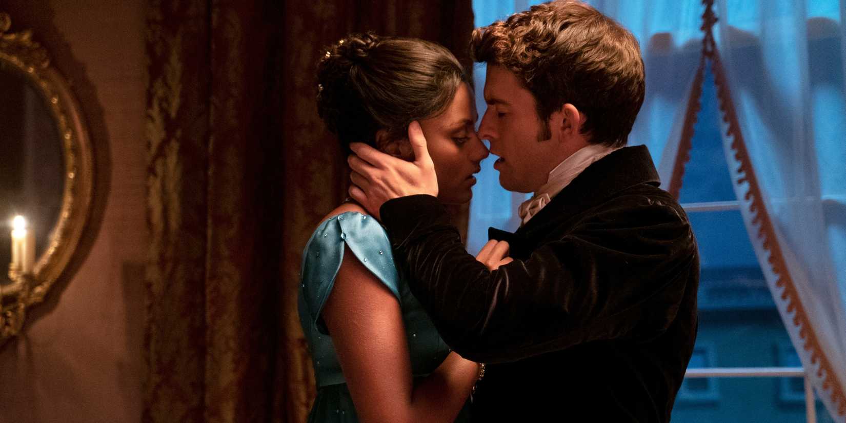 Simone Ashley as Kate and Jonathan Bailey as Anthony in 'Bridgerton.'