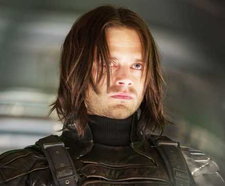 Sebastian Stan as Bucky Barnes in 'Captain America: The Winter Soldier'