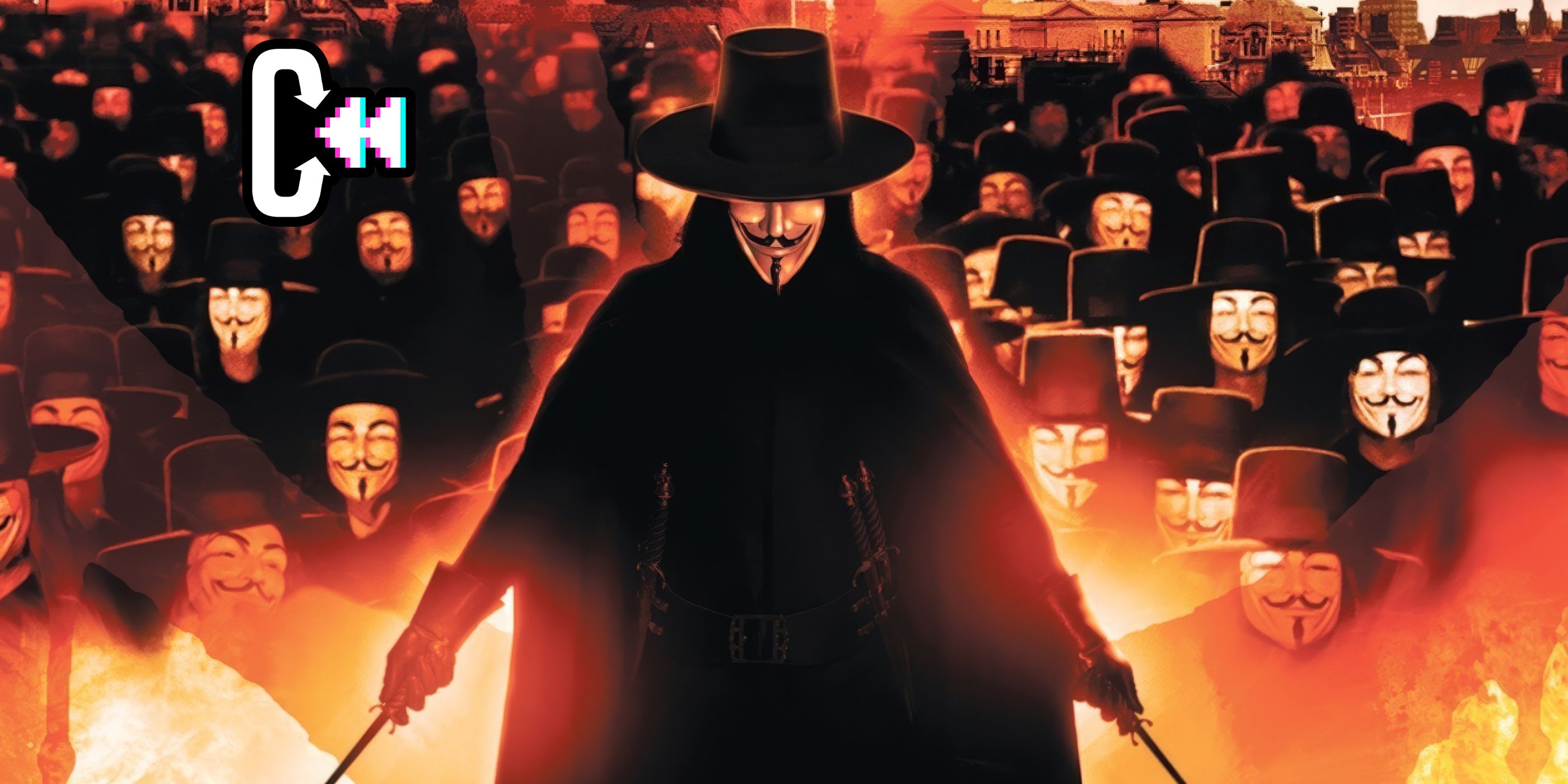 V for Vendetta image featuring the Collider Rewind logo 