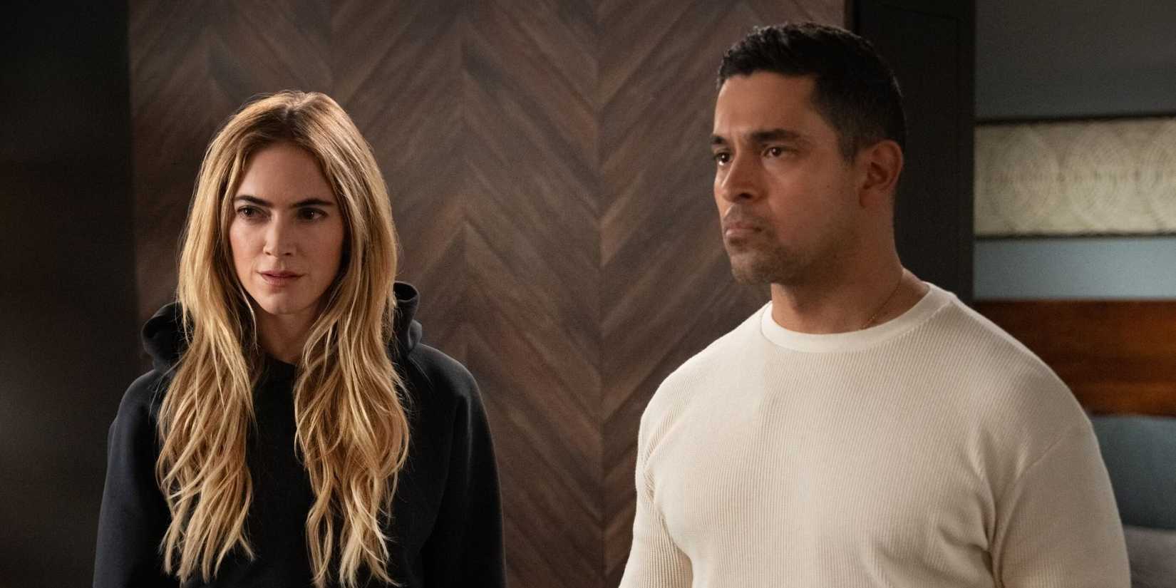 Emily Wickersham and Wilmer Valderrama in NCIS