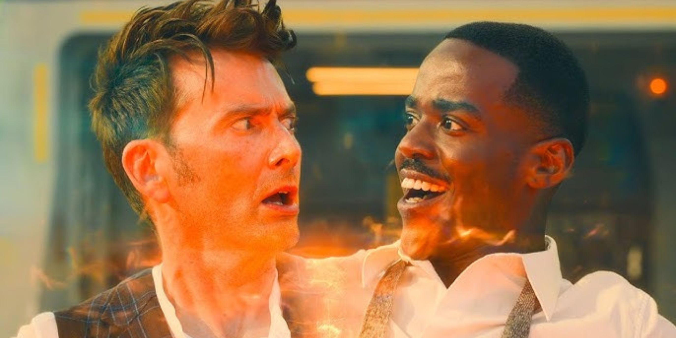 David Tennant as the 14th Doctor regenerates into Ncuti Gatwa's 15th Doctor on 'Doctor Who.'