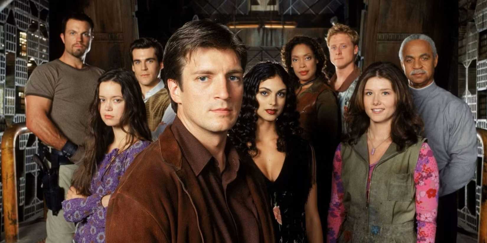 The cast of Firefly gathered together