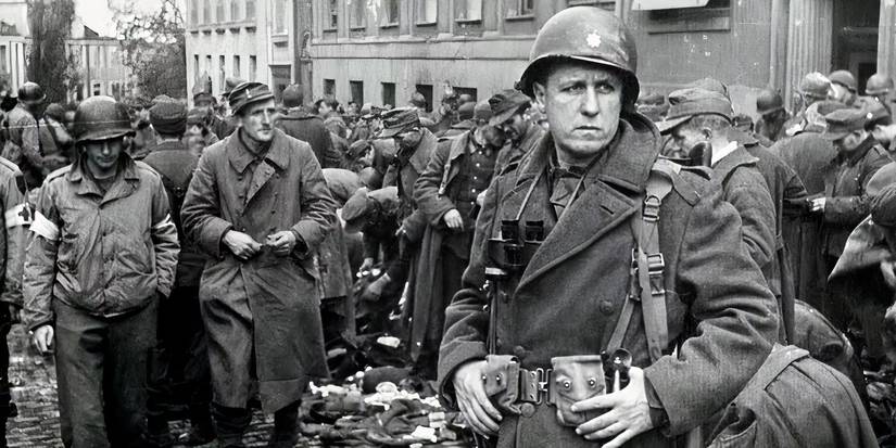 A group of soldiers in Five Came Back