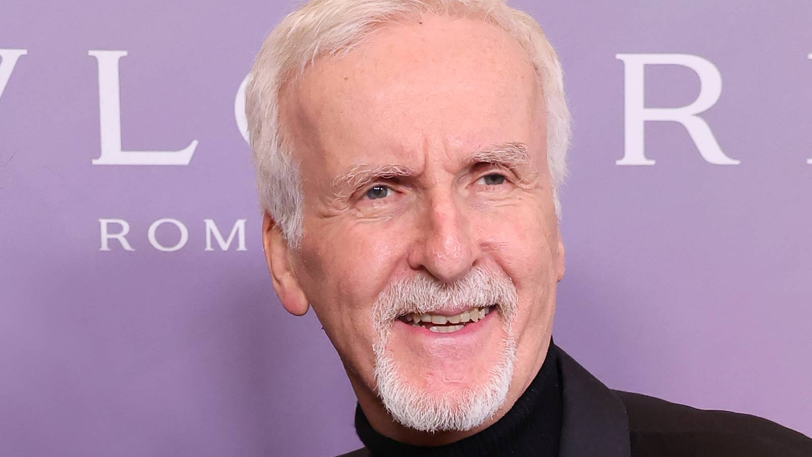James Cameron on the red carpet