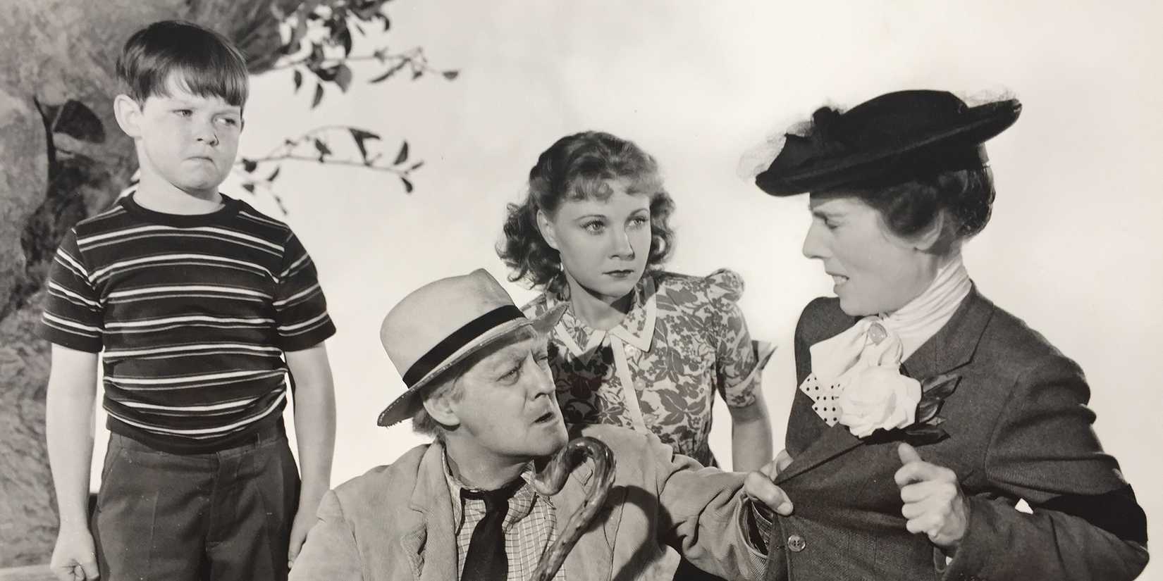 Lionel Barrymore and the cast of 'On Borrowed Time' (1939)