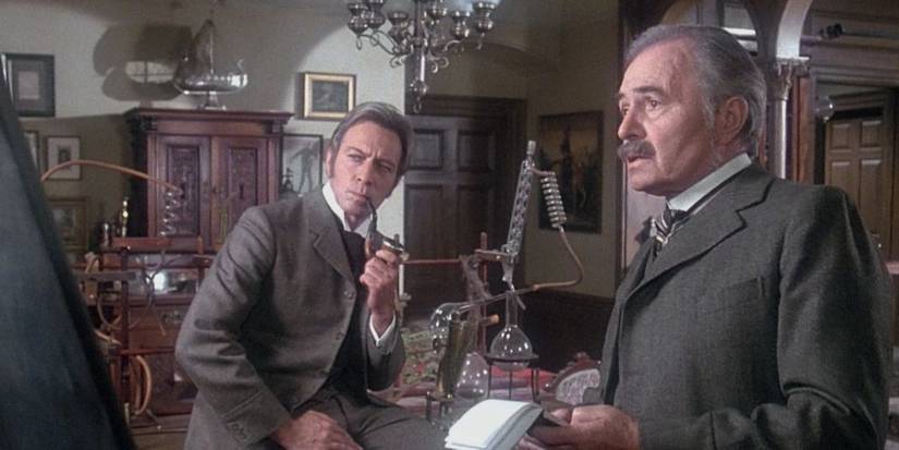 Christopher Plummer and James Mason in 'Murder by Decree'