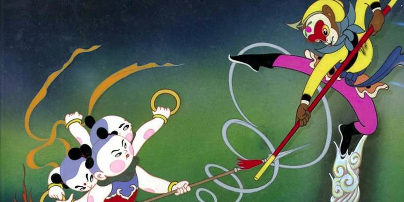 Mythological creatures fighting in 'Havoc in Heaven'