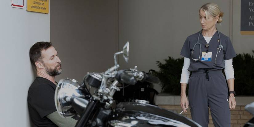 Noah Wyle and Katherine LaNasa in 'The Pitt' Season 2, Episode 12