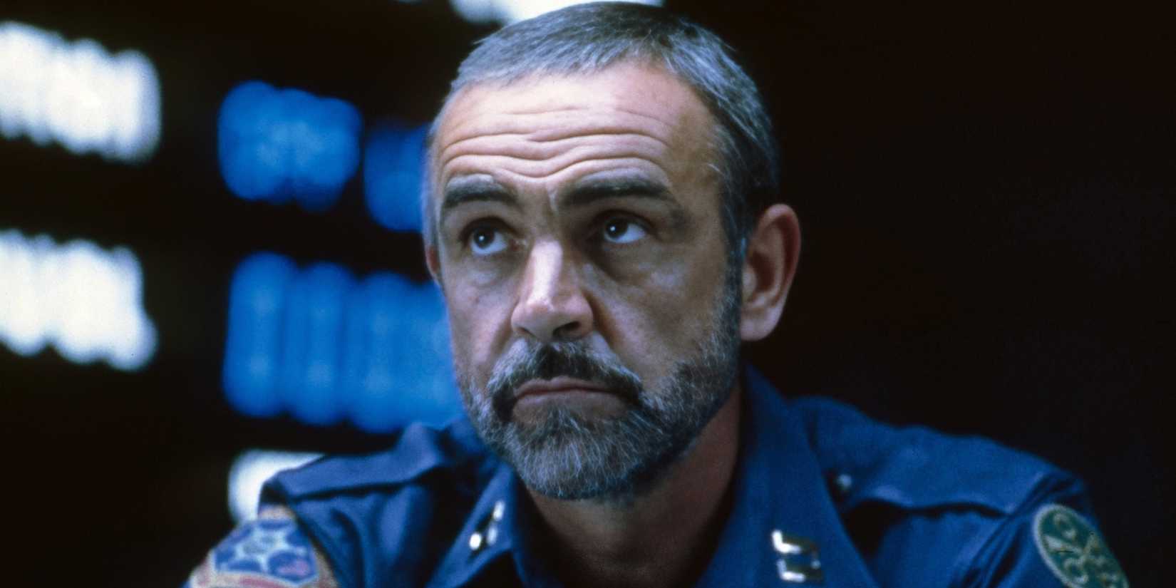 Sean Connery looking up in Outland