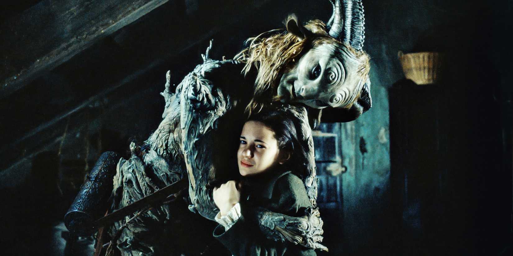 The faun embracing Ofelia in Pan's Labyrinth