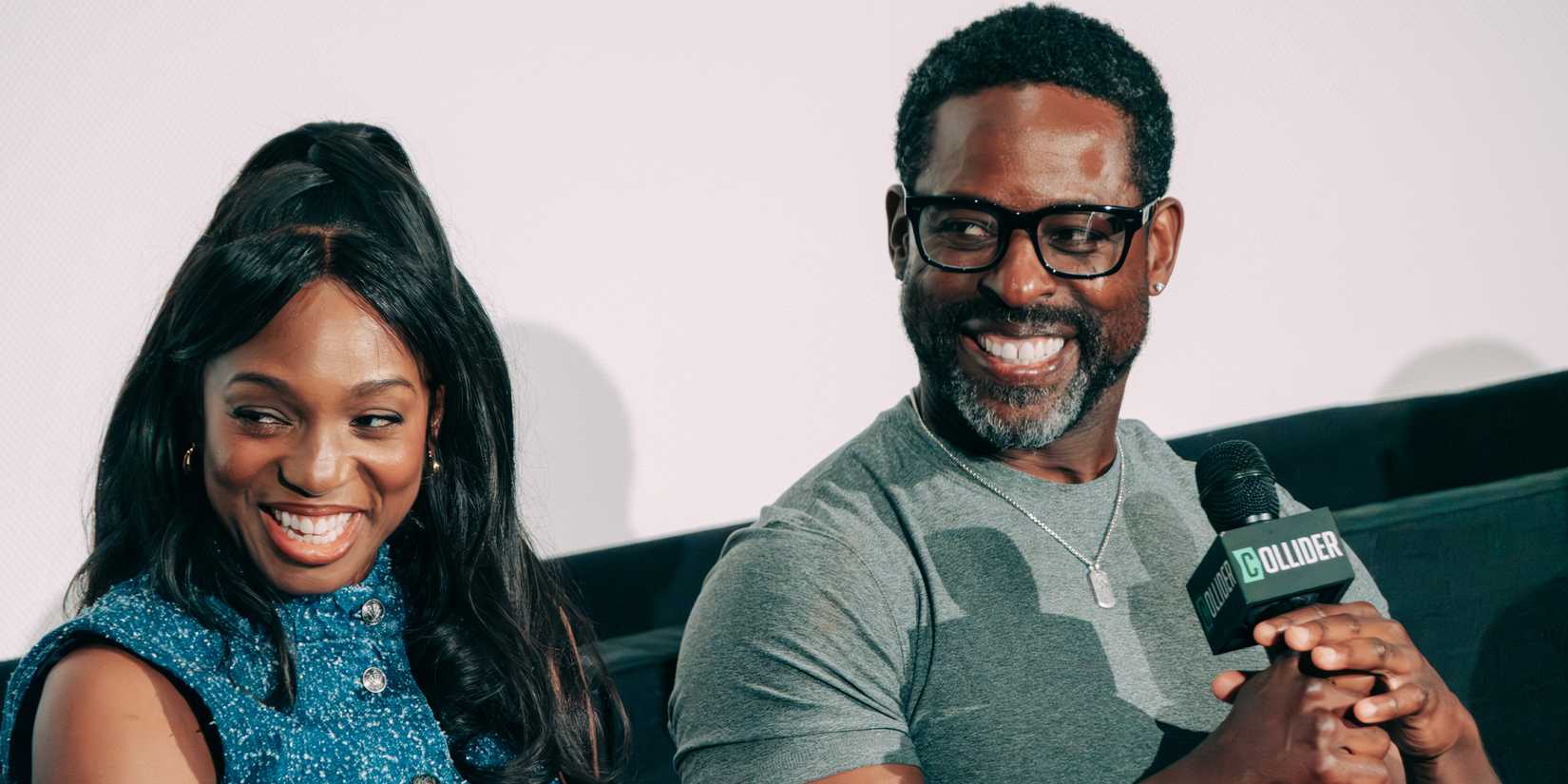 Enuka Okuma and Sterling K. Brown at Collider's Paradise Season 2 Q&A.