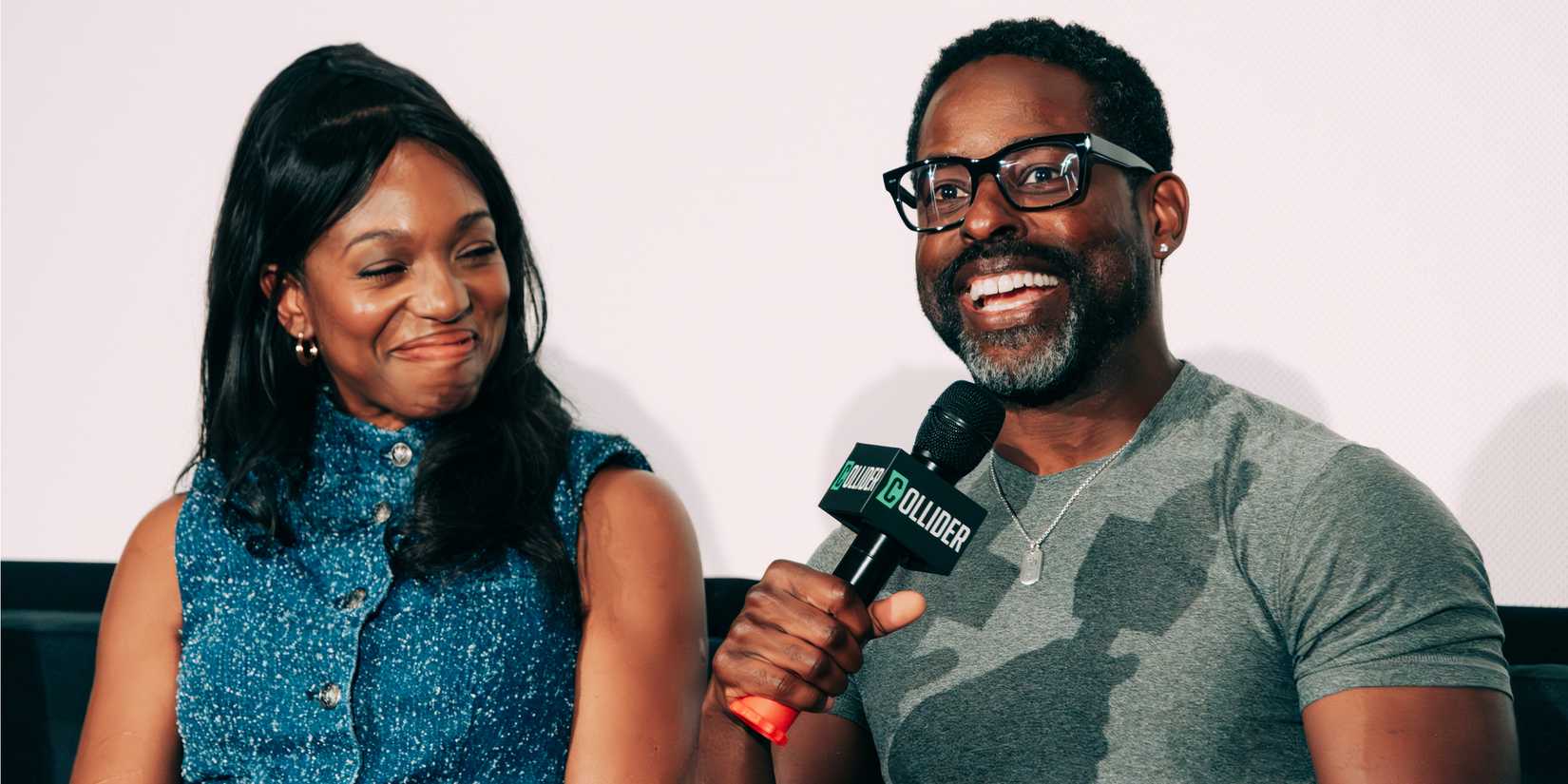 Enuka Okuma and Sterling K. Brown at Collider's Paradise Season 2 Q&A.