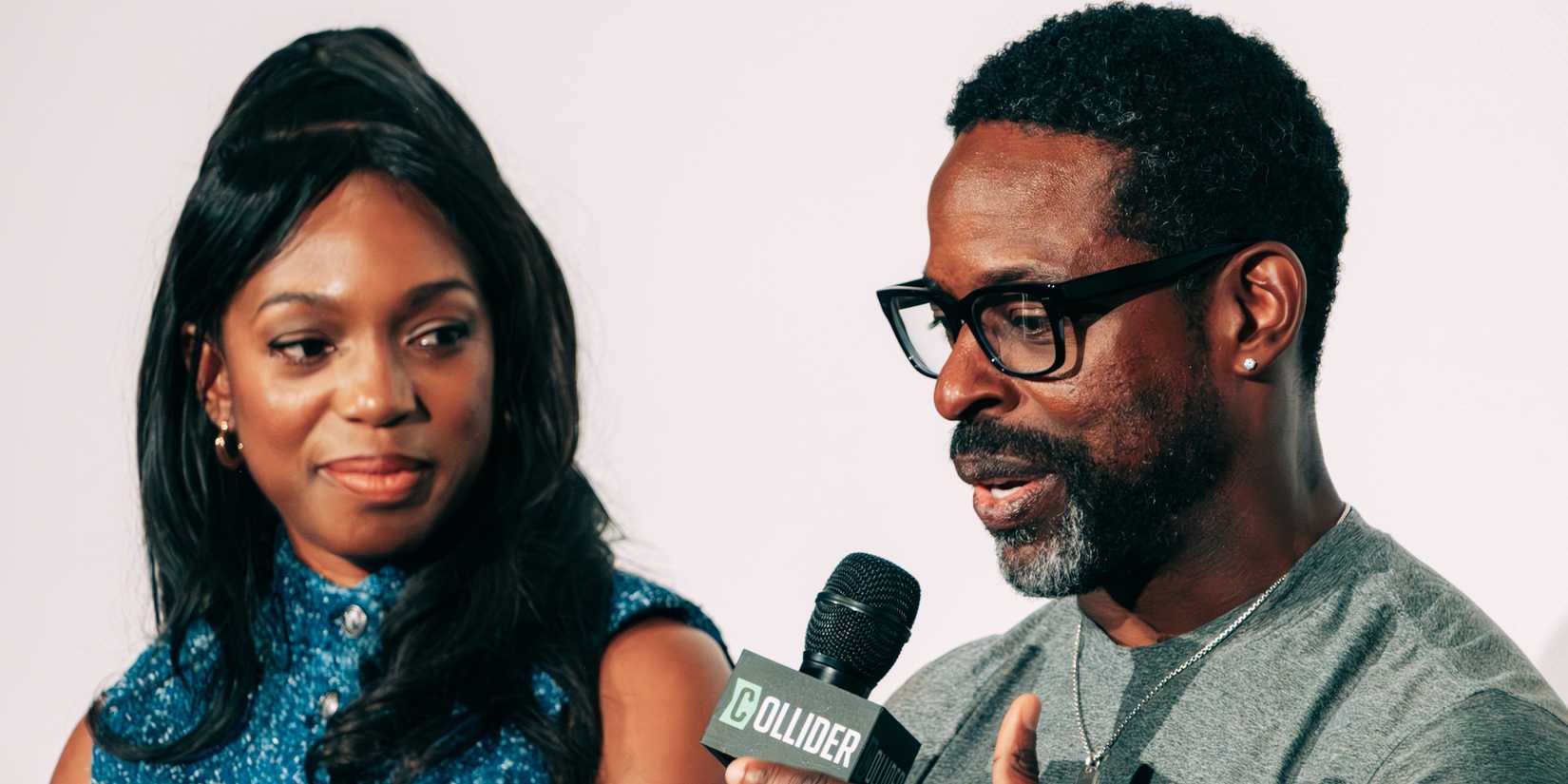 Enuka Okuma and Sterling K. Brown at Collider's Paradise Season 2 Q&A.
