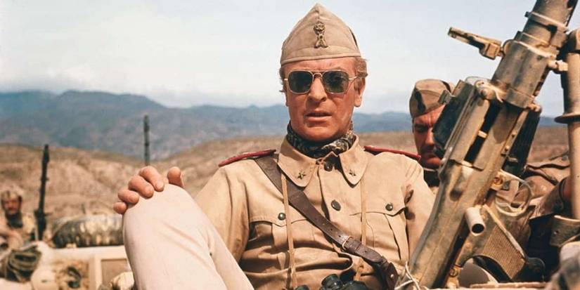 Michael Caine dressed as a soldier in Play Dirty