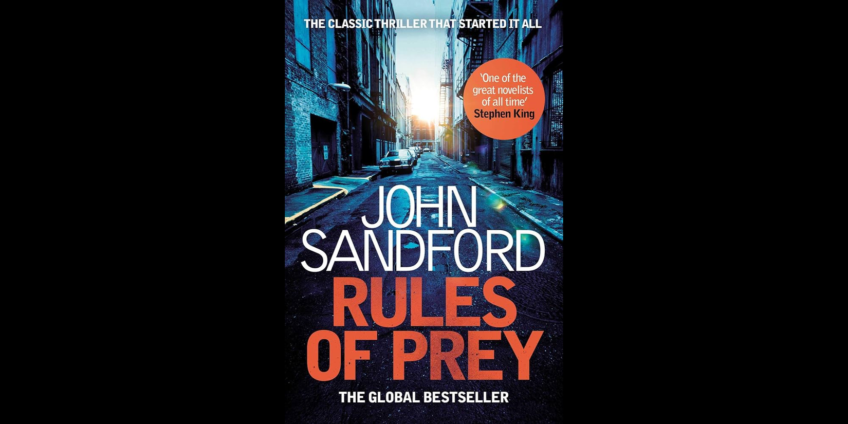 An image of an alley on the book cover of 'Rules of Prey'