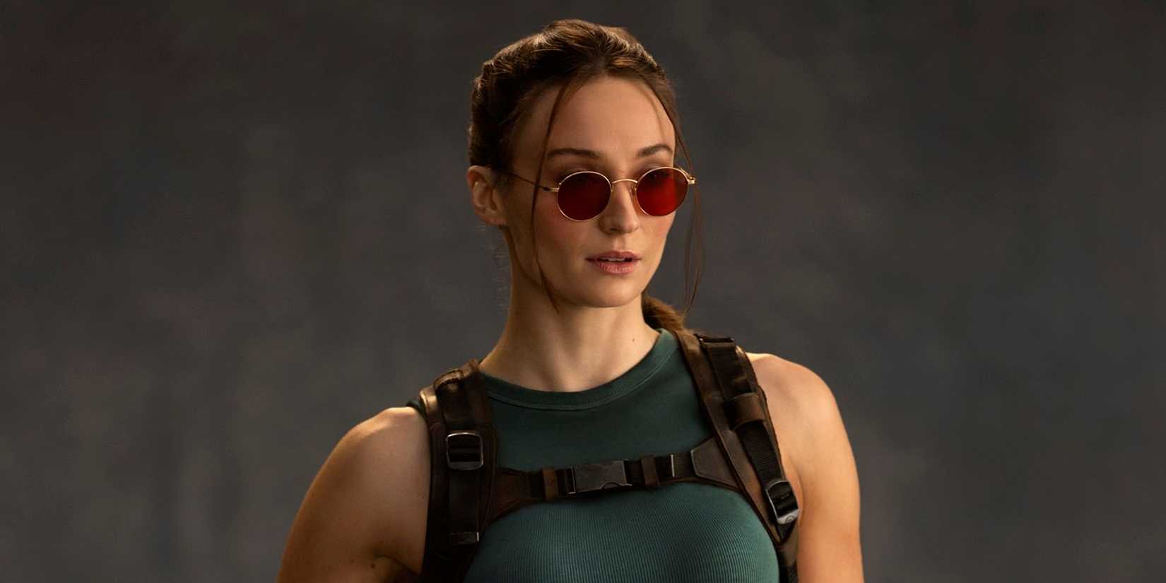 Sophie Turner as Lara Croft in Tomb Raider