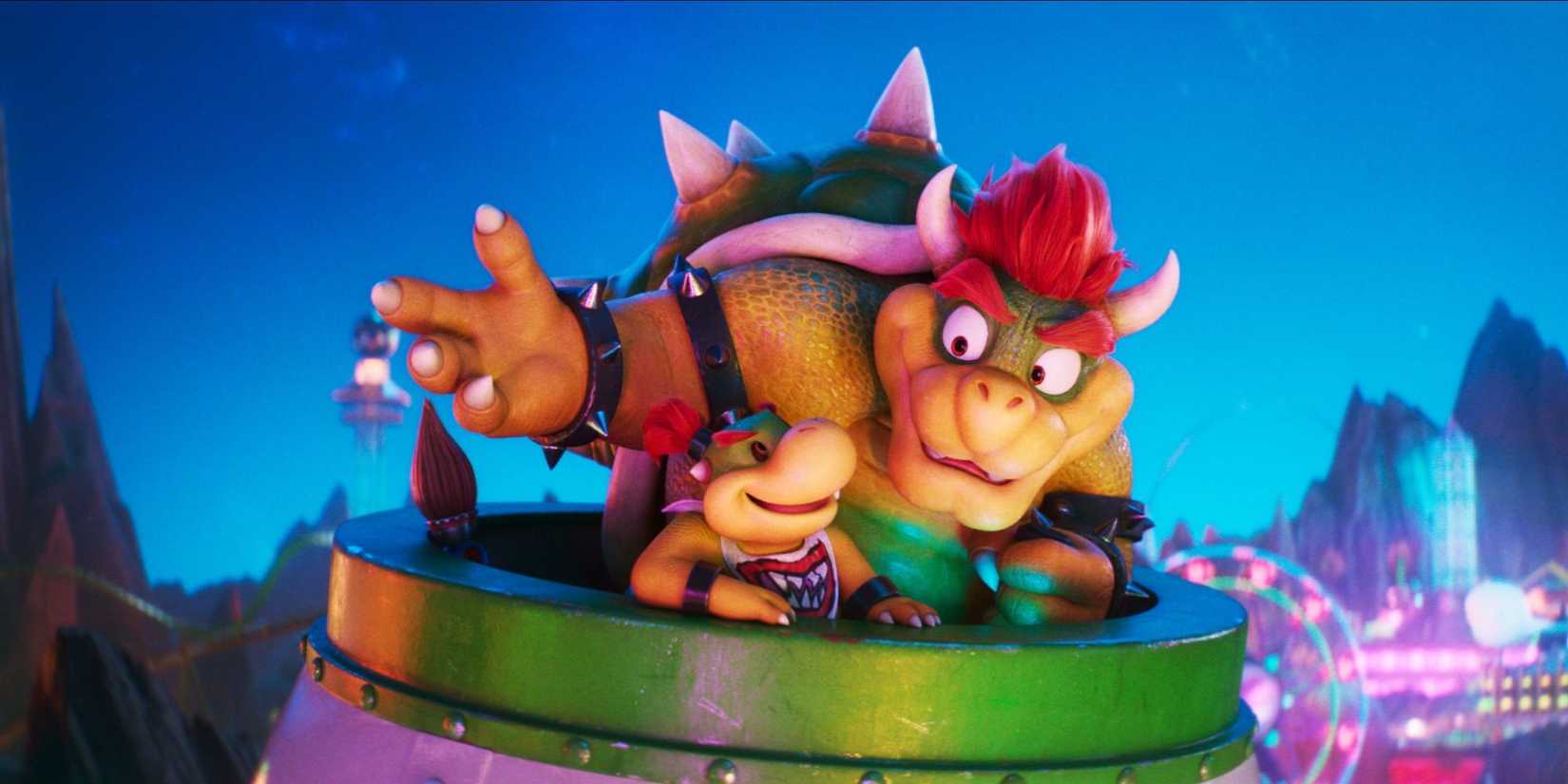 Bowser and Bowser Jr. in The Super Mario Galaxy Movie