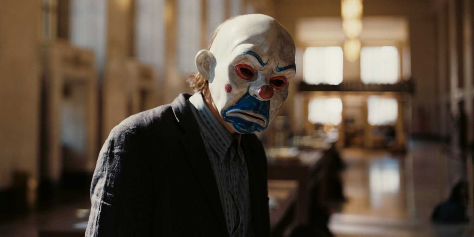 A clown henchmen in The Dark Knight