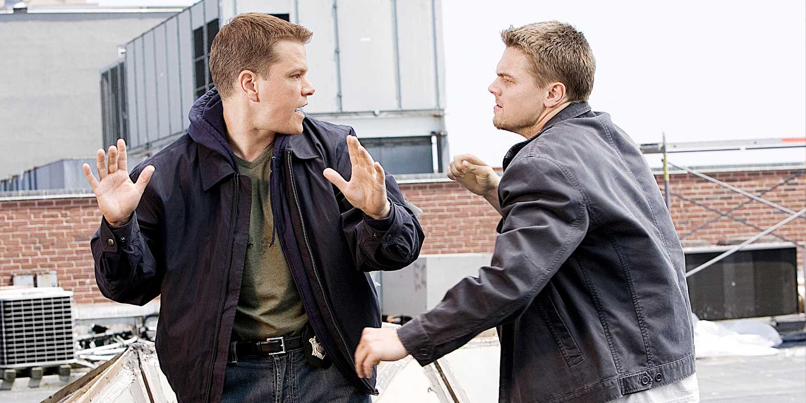 Matt Damon and Leonardo DiCaprio in the-departed