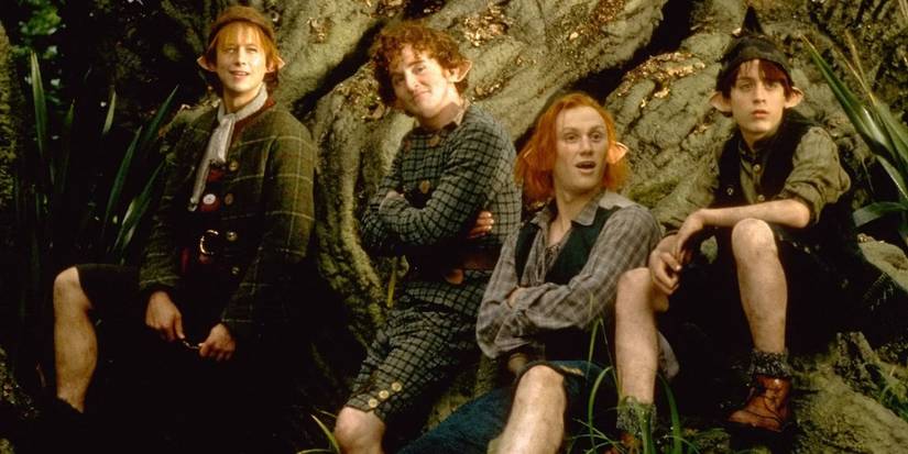 Four Leprechauns sitting together in 'The Magical Legend of the Leprechauns'